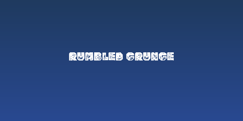Rumbled Grunge Social Header