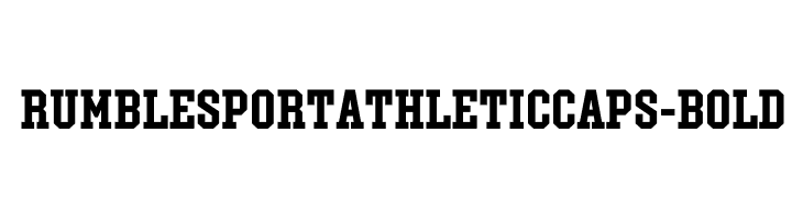 RumblesportAthleticCaps-Bold  font caratteri gratis