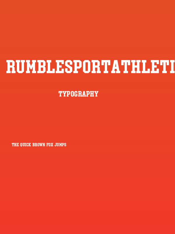 RumblesportAthleticCaps-Bold Poster