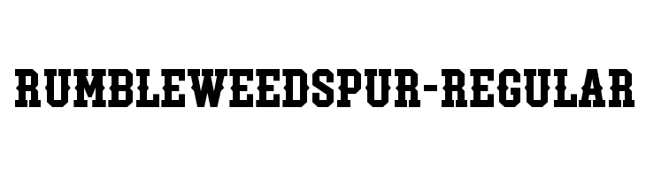 RumbleweedSpur-Regular Font