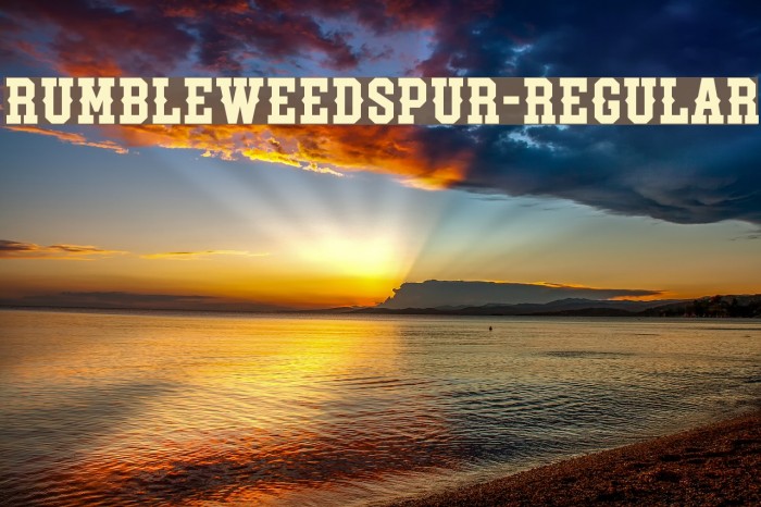 RumbleweedSpur-Regular Font examples