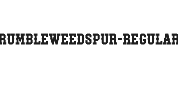 RumbleweedSpur-Regular Logo