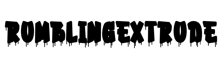 Rumbling Extrude  नि: शुल्क फ़ॉन्ट्स डाउनलोड