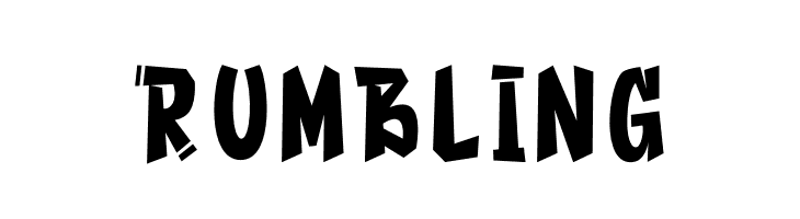 Rumbling  नि: शुल्क फ़ॉन्ट्स डाउनलोड