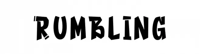 Rumbling  Скачать бесплатные шрифты