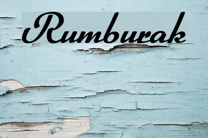 Rumburak Font examples