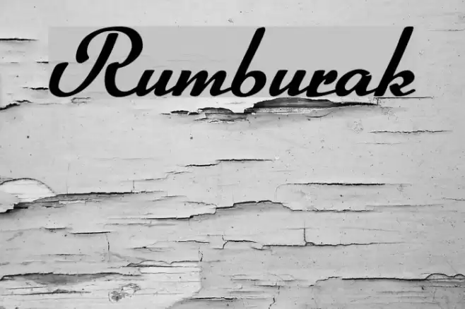 Rumburak Font examples