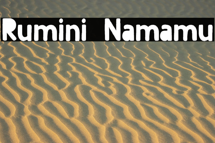 Rumini Namamu Example 3