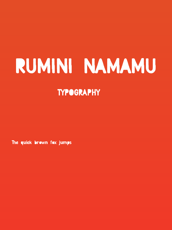 Rumini Namamu Poster