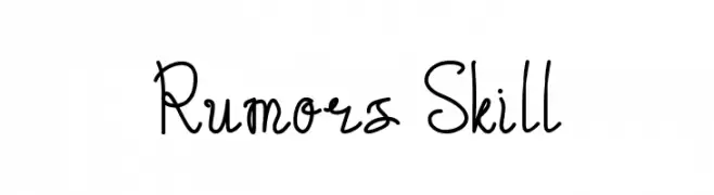 Rumors Skill  नि: शुल्क फ़ॉन्ट्स डाउनलोड