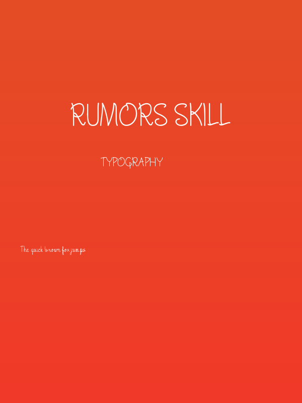 Rumors Skill Poster