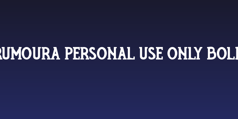 Rumoura PERSONAL USE ONLY Bold Social Header