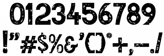 RumouraTexturesPERSONALUSE Font OTHER CHARS