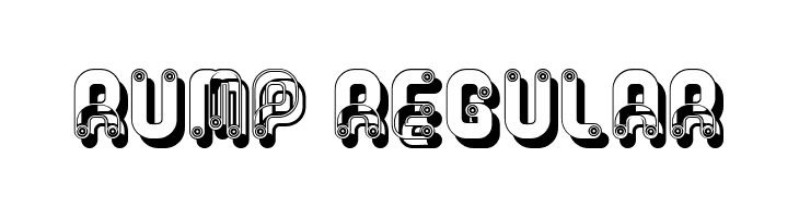 Rump Regular  font caratteri gratis