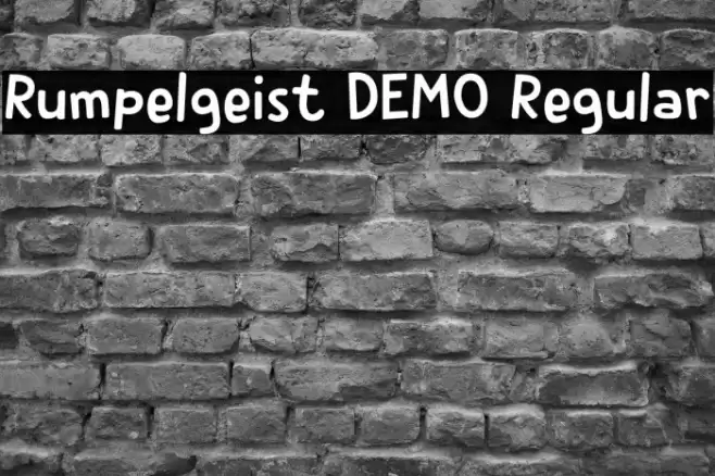 Rumpelgeist DEMO Regular Fuentes examples