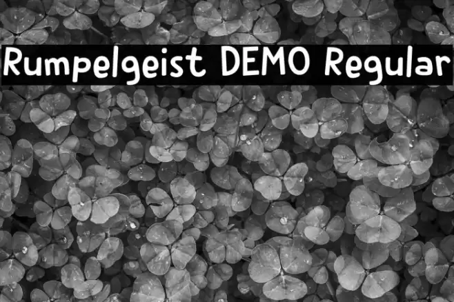 Rumpelgeist DEMO Regular Fuentes examples