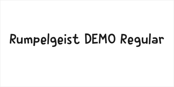 Rumpelgeist DEMO Regular Logo