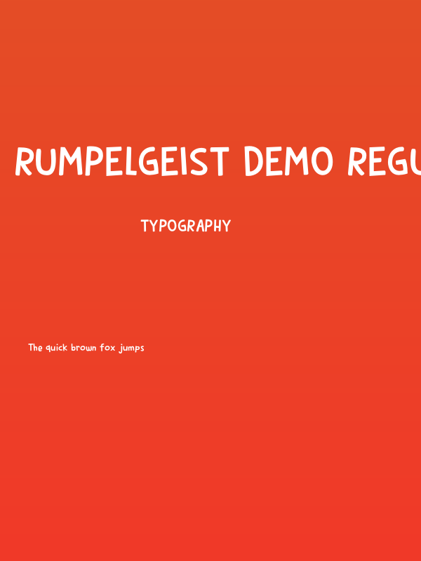 Rumpelgeist DEMO Regular Poster