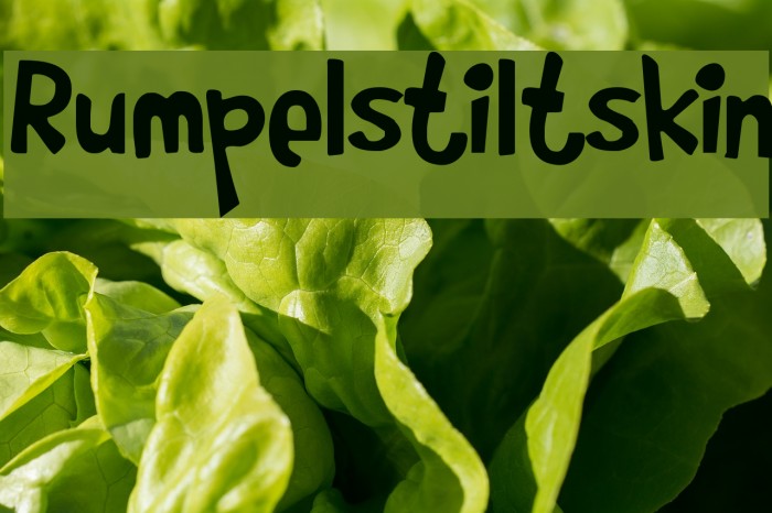 Rumpelstiltskin Font examples