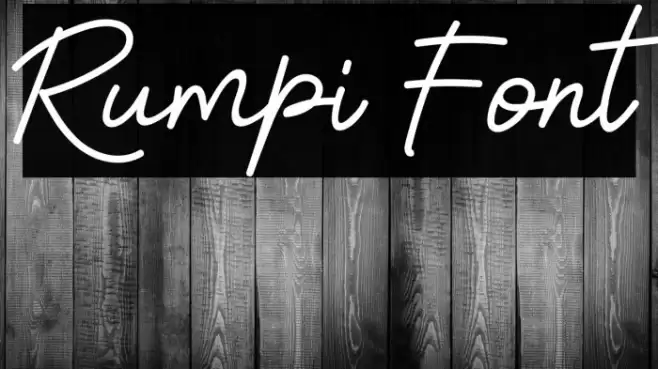 Rumpi Font examples
