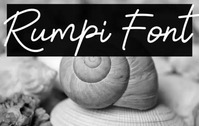 Rumpi Font examples