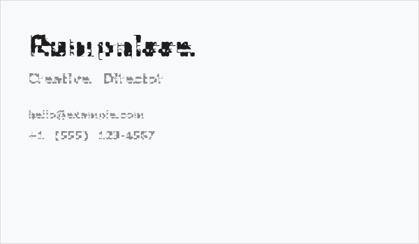 Rumpnisse Business Card