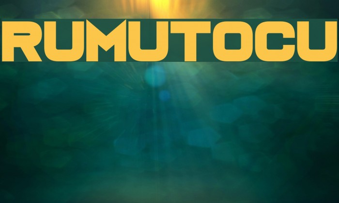 Rumutocu Font examples