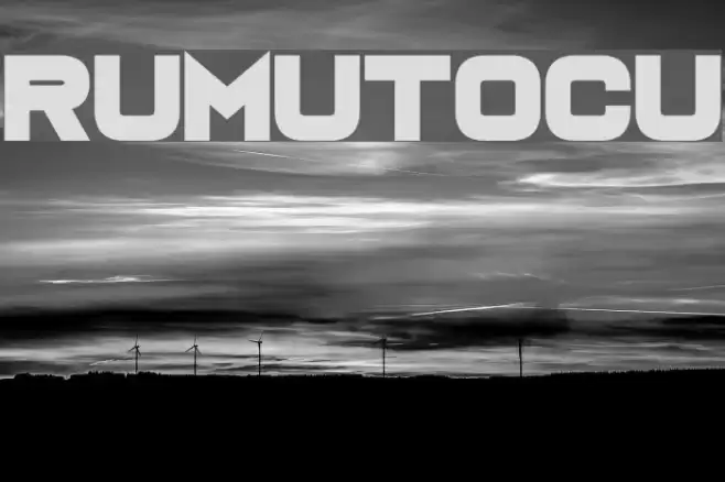 Rumutocu Font examples