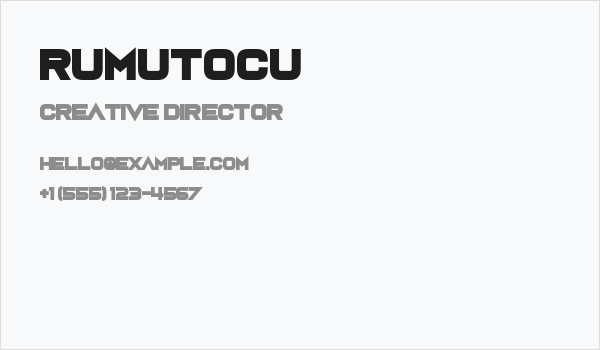 Rumutocu Business Card
