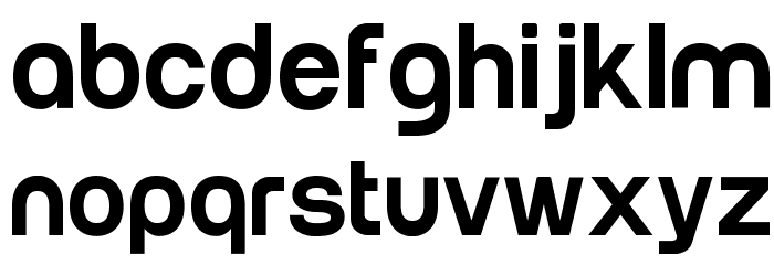 Run Medium Font LOWERCASE