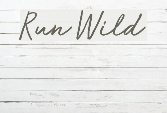 Run Wild Example 1