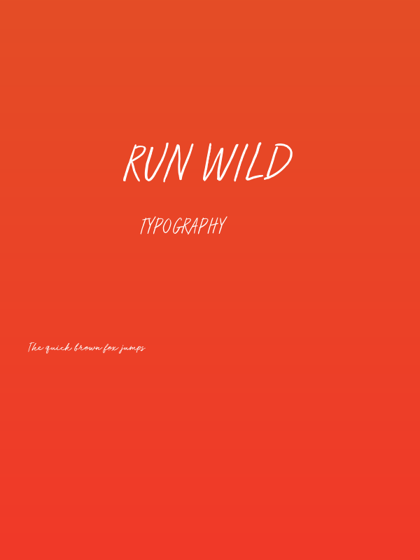 Run Wild Poster