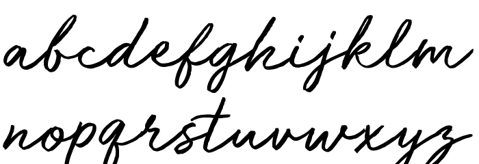Run Wild Font LOWERCASE