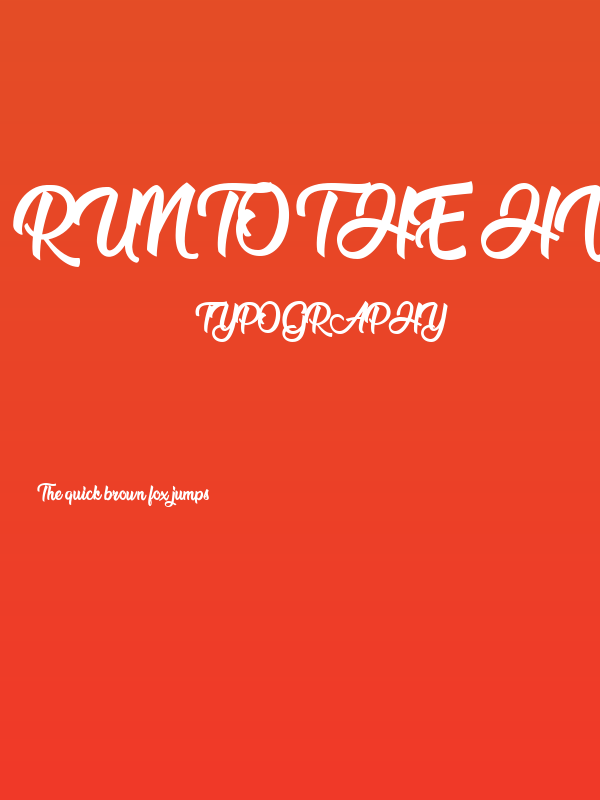 Run to the Hills Personal Use  Poster