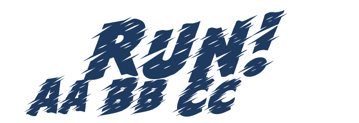 Run! Font Preview