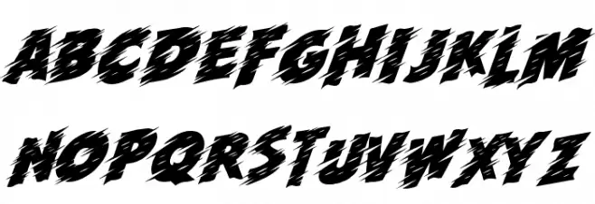 Run! फ़ॉन्ट अपरकेस