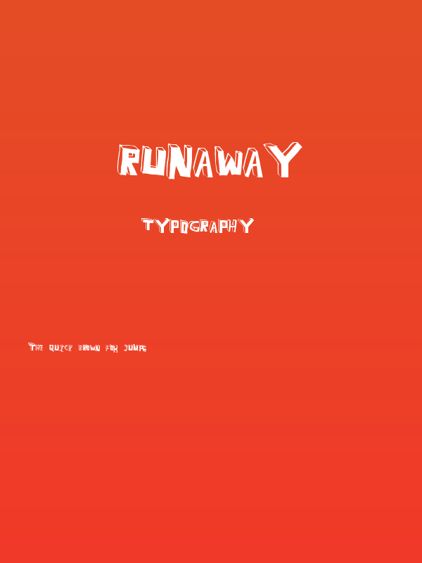 RunAway Poster