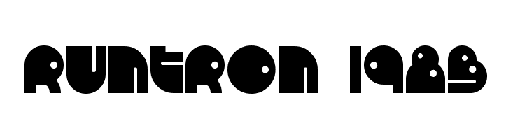 RunTron 1983  Free Fonts Download
