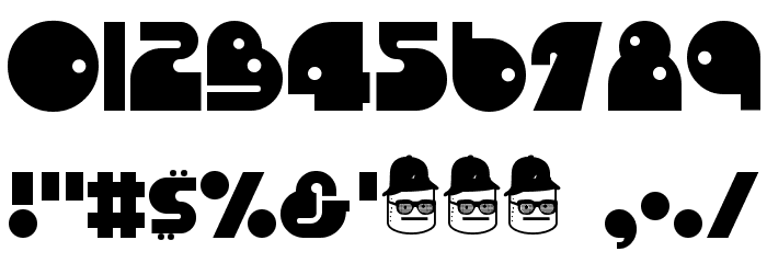 RunTron 1983 Font OTHER CHARS