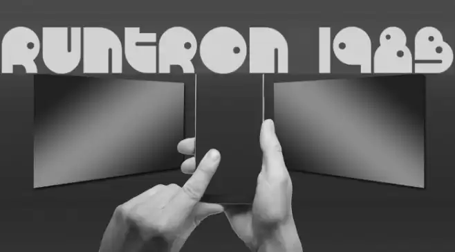 RunTron 1983 Шрифта examples