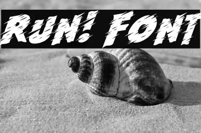 Run! फ़ॉन्ट examples