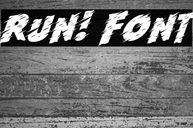 Run! फ़ॉन्ट examples