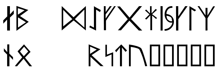Runar Font LOWERCASE