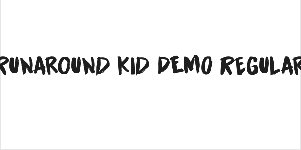 Runaround Kid DEMO Regular Logo