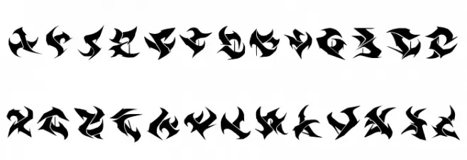 Runas Regular 字体 大写