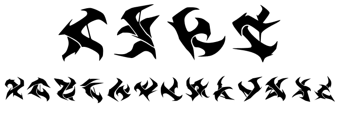 Runas Regular Font LOWERCASE