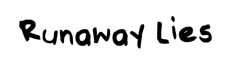 Runaway Lies  フリーフォントのダウンロード