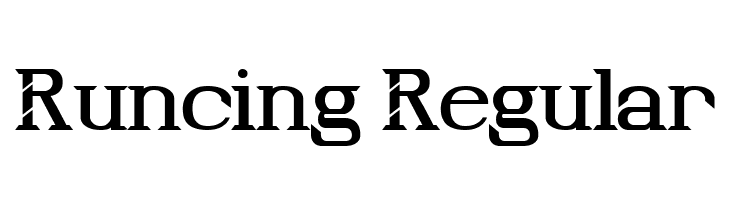 Runcing Regular  les polices de caractères gratuit tlcharger