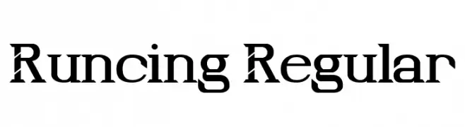 Runcing Regular  Free Fonts Download