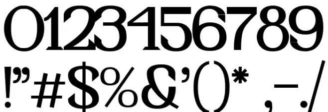 Runcing Regular Font OTHER CHARS